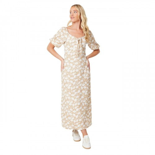 Front - Dorothy Perkins Womens/Ladies Floral Knotted Strap Midi Dress