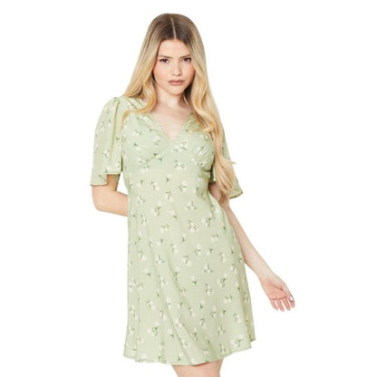Front - Dorothy Perkins Womens/Ladies Floral Empire Mini Dress