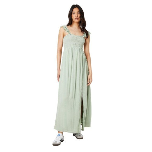 Front - Dorothy Perkins Womens/Ladies Crinkle Shirred Bodice Midi Dress