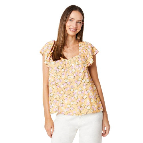 Front - Dorothy Perkins Womens/Ladies Floral Frill Blouse