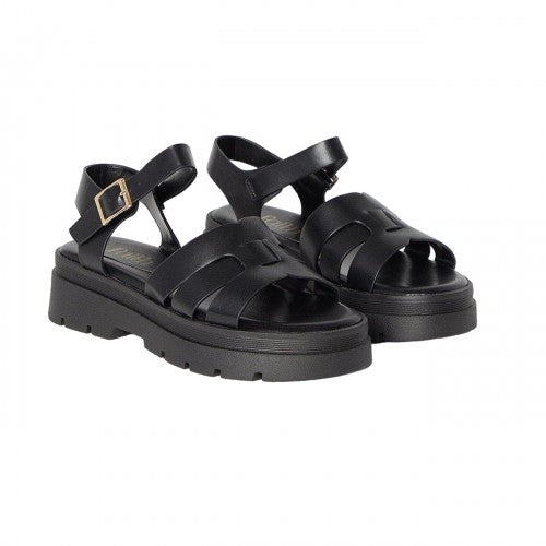Front - Faith Womens/Ladies Mahli Chunky Ankle Strap Sandals