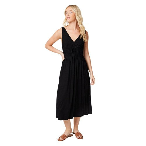 Front - Dorothy Perkins Womens/Ladies Channel Stitched V Neck Midi Dress