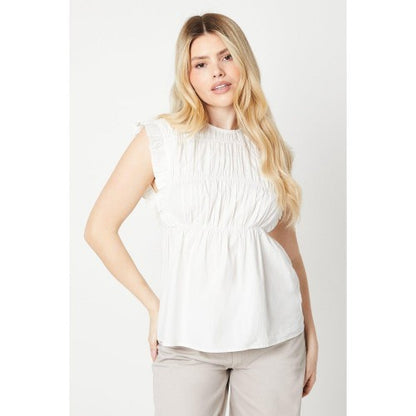 Front - Dorothy Perkins Womens/Ladies Poplin Top