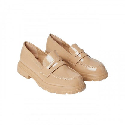 Front - Faith Womens/Ladies Luana Penny Strap Loafers