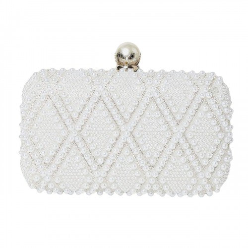 Front - Dorothy Perkins Womens/Ladies Teo Pearl & Diamante Clutch Bag