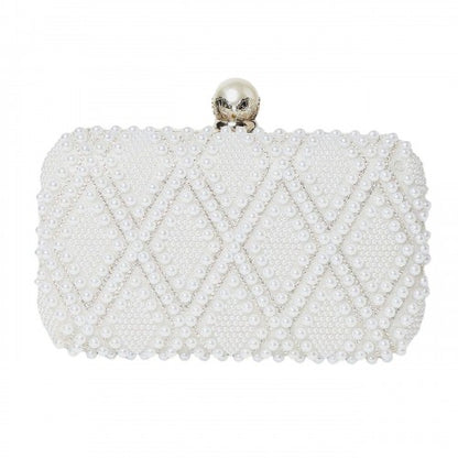 Front - Dorothy Perkins Womens/Ladies Teo Pearl & Diamante Clutch Bag