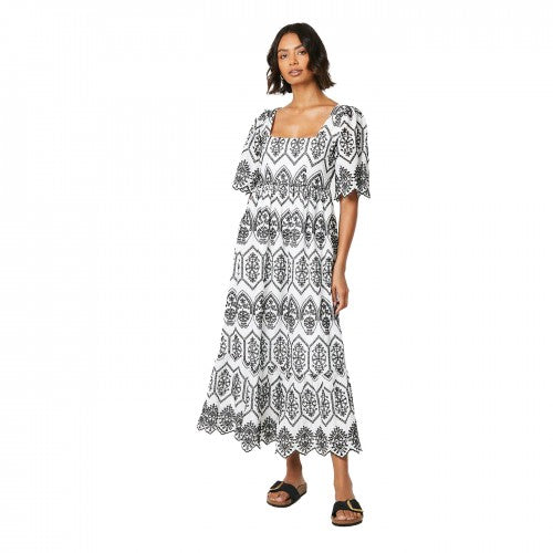Front - Dorothy Perkins Womens/Ladies Broderie Midi Dress