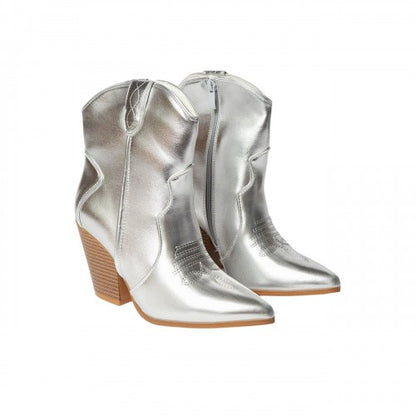 Front - Faith Womens/Ladies Montie Stitch Detail Cowboy Boots
