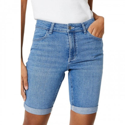 Front - Dorothy Perkins Womens/Ladies Denim Stretch Petite Shorts