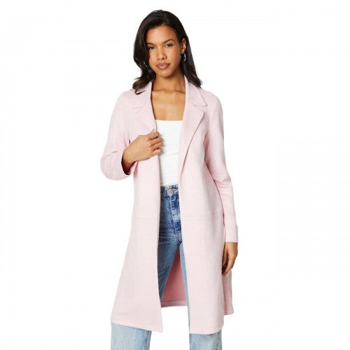 Front - Dorothy Perkins Womens/Ladies Suedette Longline Jacket