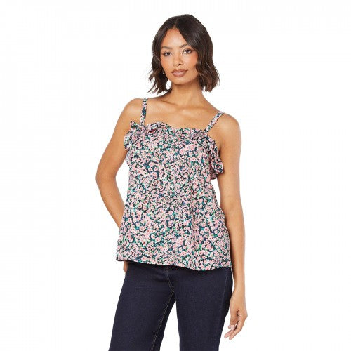 Front - Dorothy Perkins Womens/Ladies Strappy Ruffles Top