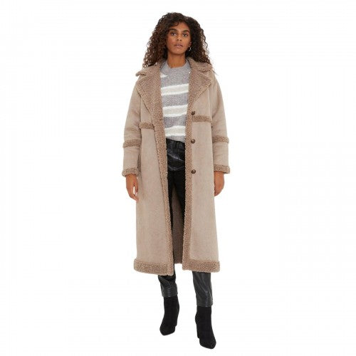 Front - Dorothy Perkins Womens/Ladies Aviator Longline Coat