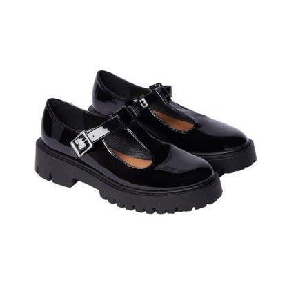 Front - Faith Womens/Ladies Naevias T-Bar Chunky Heel Mary Janes