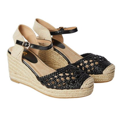 Front - Dorothy Perkins Womens/Ladies Raegan Woven Closed Toe Wedge Sandals