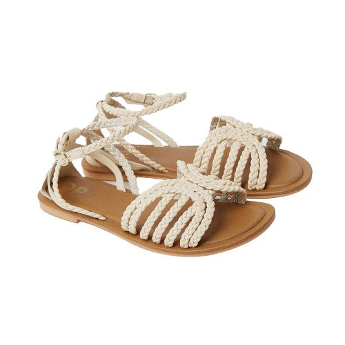 Front - Dorothy Perkins Womens/Ladies Jillian Plaited Leather Wide Sandals