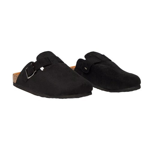 Front - Faith Womens/Ladies Habba Cork-Effect Closed Toe Mules