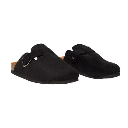 Front - Faith Womens/Ladies Habba Cork-Effect Closed Toe Mules
