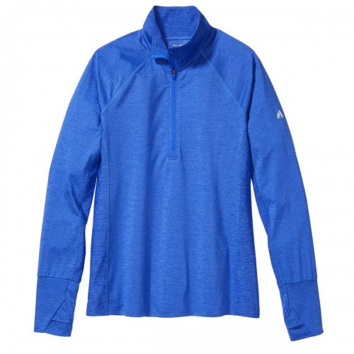 Front - Eddie Bauer Womens/Ladies Resolution Ascent Quarter Zip Long-Sleeved Midlayer