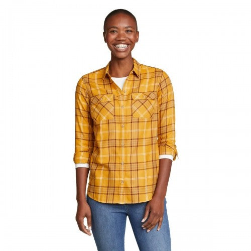 Front - Eddie Bauer Womens/Ladies Firelight Flannel Shirt