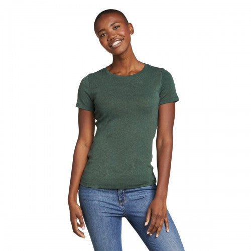 Front - Eddie Bauer Womens/Ladies Favorite Crew Neck T-Shirt
