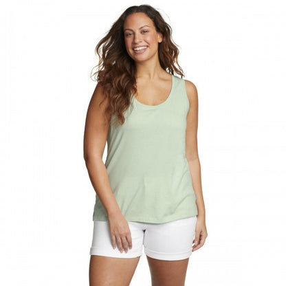 Front - Eddie Bauer Womens/Ladies Everyday Essentials Scoop Neck Sleeveless Tank Top