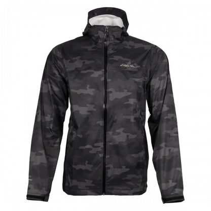 Front - Eddie Bauer Mens Cloud Cap Camo Waterproof Jacket