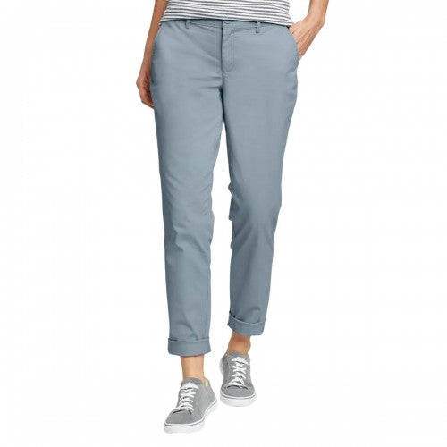 Front - Eddie Bauer Womens/Ladies Legend Washed Boyfriend Trousers
