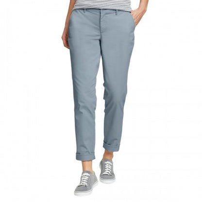 Front - Eddie Bauer Womens/Ladies Legend Washed Boyfriend Trousers