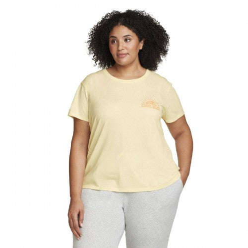 Front - Eddie Bauer Womens/Ladies Graphic Print Short-Sleeved T-Shirt