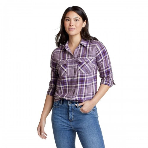 Front - Eddie Bauer Womens/Ladies Firelight Flannel Shirt