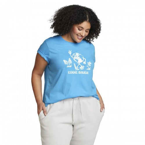 Front - Eddie Bauer Womens/Ladies Planet T-Shirt