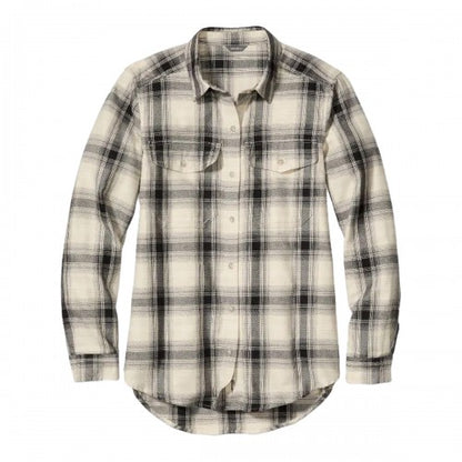 Front - Eddie Bauer Womens/Ladies Fremont Block Check Flannel Shirt