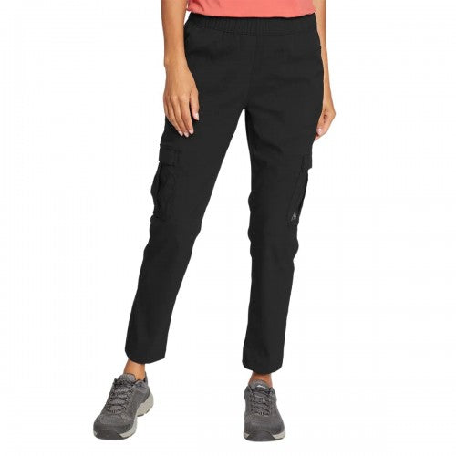 Front - Eddie Bauer Womens/Ladies Guide Ripstop Cropped Ankle Cargo Trousers