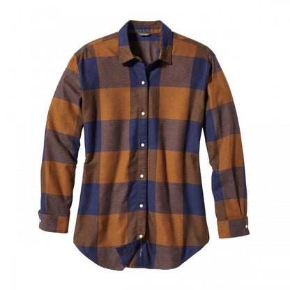 Front - Eddie Bauer Womens/Ladies Fremont Large Check Flannel Snap-Front Shirt