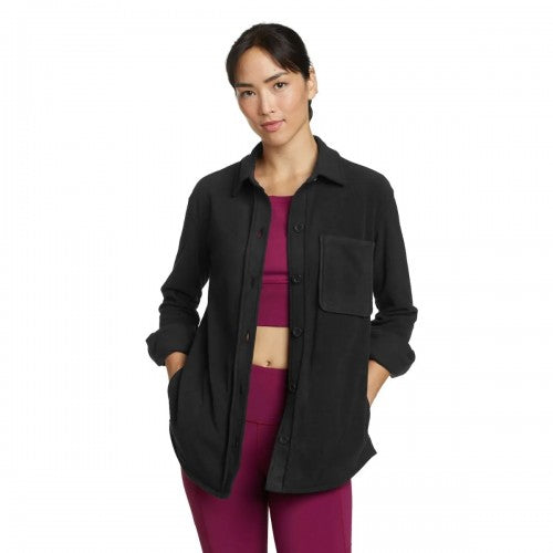 Front - Eddie Bauer Womens/Ladies Chutes 2 Fleece Shirt Jacket