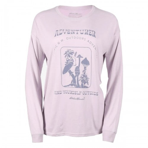 Front - Eddie Bauer Womens/Ladies Adventure Graphic Print T-Shirt