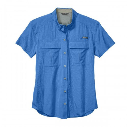 Front - Eddie Bauer Womens/Ladies Guide UV Protection Short-Sleeved Shirt