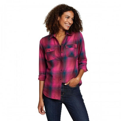 Front - Eddie Bauer Womens/Ladies Firelight Flannel Shirt