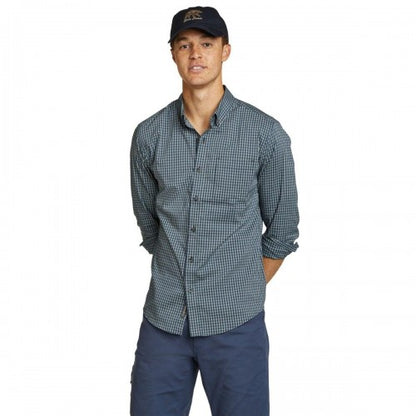 Front - Eddie Bauer Mens Voyager Flex Long-Sleeved Shirt