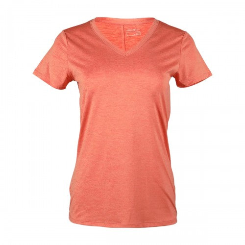 Front - Eddie Bauer Womens/Ladies Resolution V Neck T-Shirt