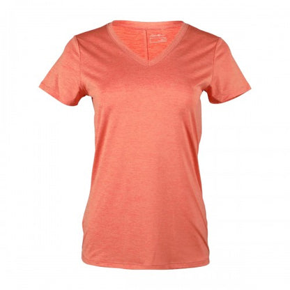 Front - Eddie Bauer Womens/Ladies Resolution V Neck T-Shirt
