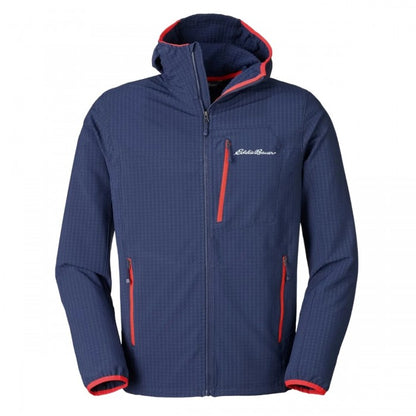Front - Eddie Bauer Mens Sandstone Backbone Grid Jacket