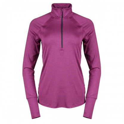 Front - Eddie Bauer Womens/Ladies Quarter Zip Long-Sleeved Top