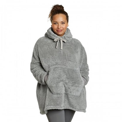 Front - Eddie Bauer Womens/Ladies Quest Plush Hoodie Blanket