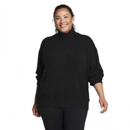 Front - Eddie Bauer Womens/Ladies Alpine Route Essentials Quarter Zip Sweatshirt