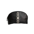 Front - Eastern Counties Leather Womens/Ladies Becky Chevron Detail Make Up Bag