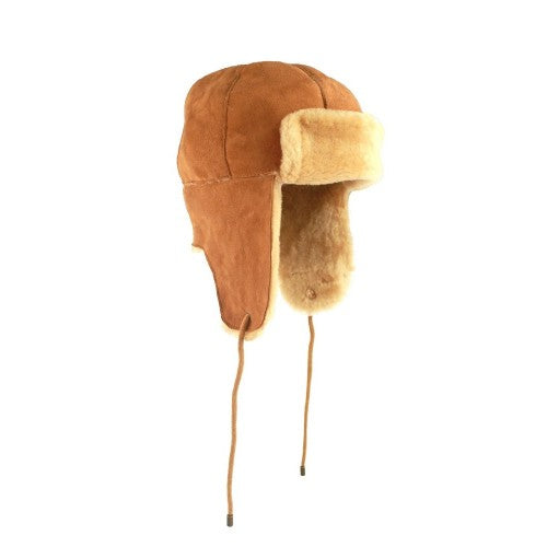 Front - Eastern Counties Leather Womens/Ladies Bourn Sheepskin Pilot Hat
