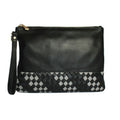 Front - Eastern Counties Leather Womens/Ladies Carmen Wave Detail Clutch Bag