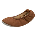 Front - Eastern Counties Leather Womens/Ladies Sheepskin Lined Ballerina Slippers
