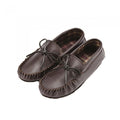 Front - Eastern Counties Leather Unisex Fabric Lined Moccasins